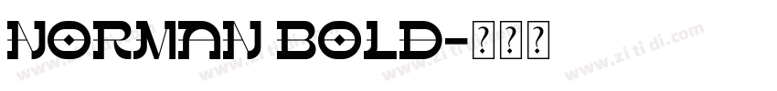 norman bold字体转换